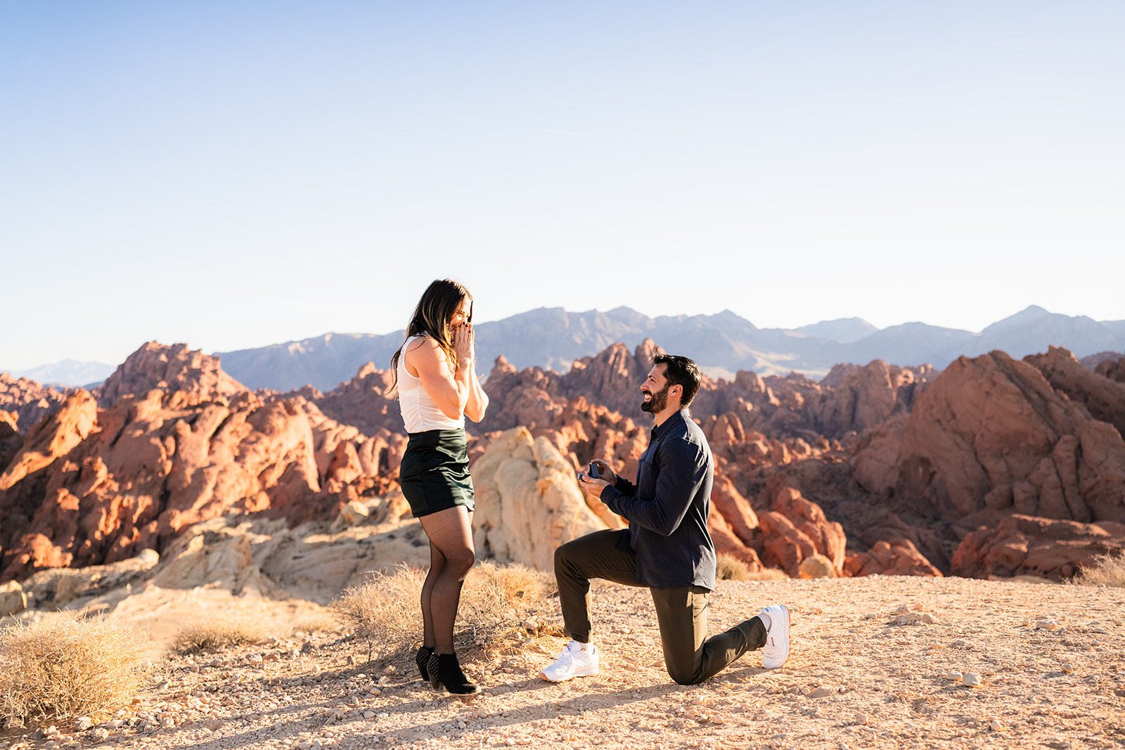 A surprise proposal at Valley of Fire